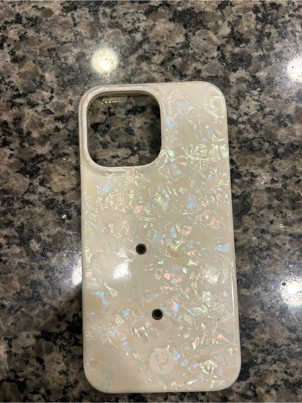 Loopy Case Iridescent Pearl Phone Case - Pearl White